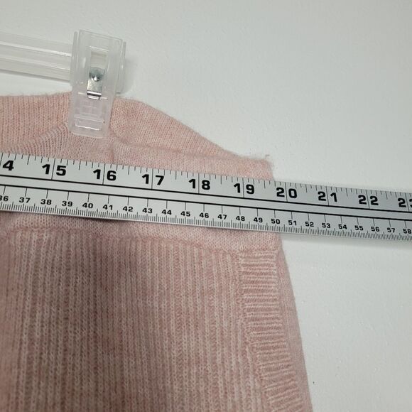 DKNY Women’s Cashmere Blend Ribbed Wide Leg Joggers Pink Size xxl NWT - Picture 5 of 10